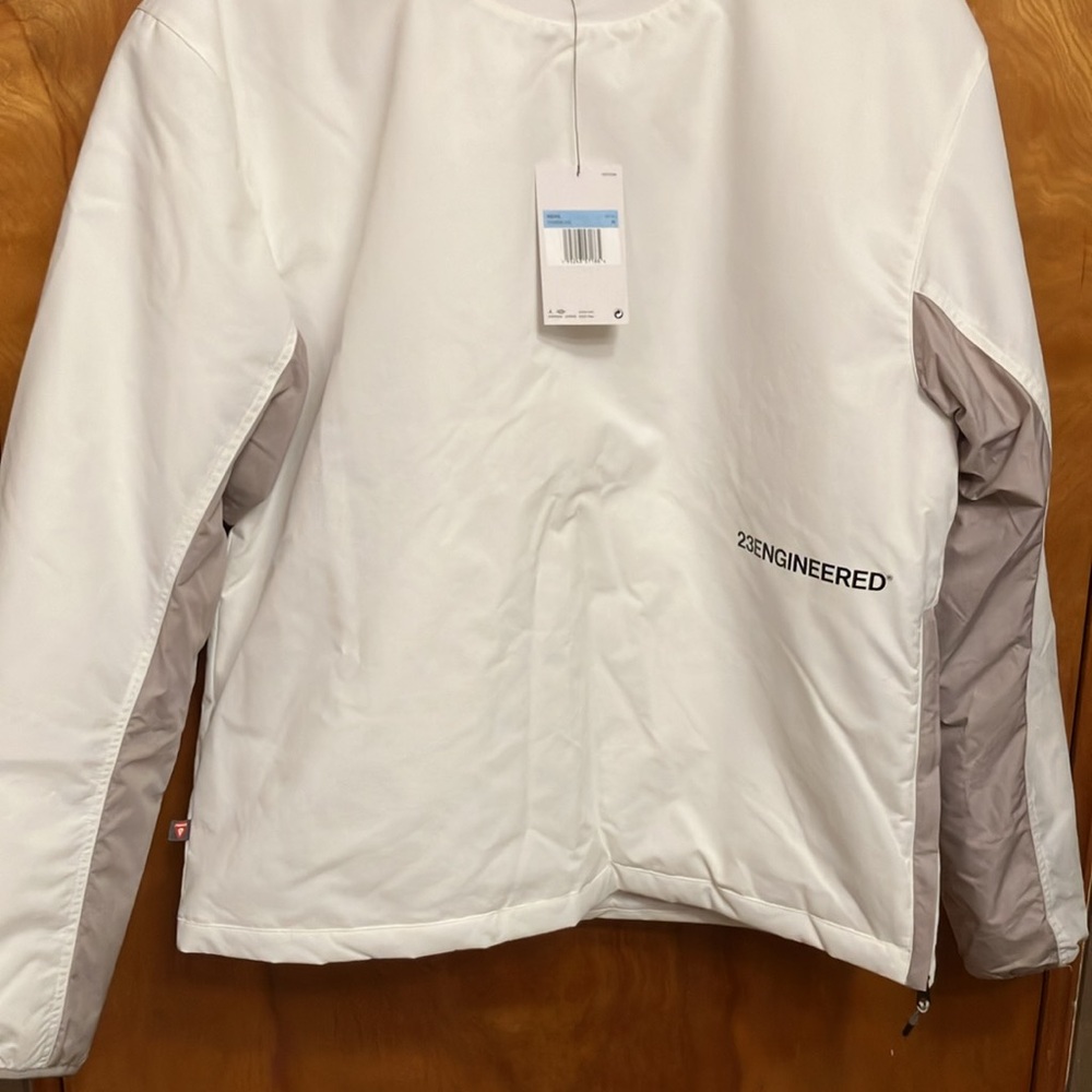 NIKE MEN’S 23 ENGINEERED PULL-OVER. JORDAN. SIZE MEDIUM. OFF-WHITE & TAUPE. NWT - Picture 14 of 14